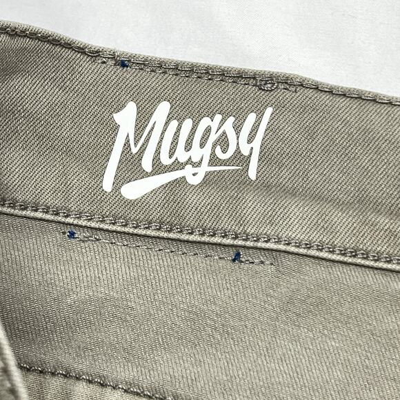 Mugsy Bucks Straight Leg Gray Jeans 38x32 Denim Wash Stretch Casual - Picture 3 of 10